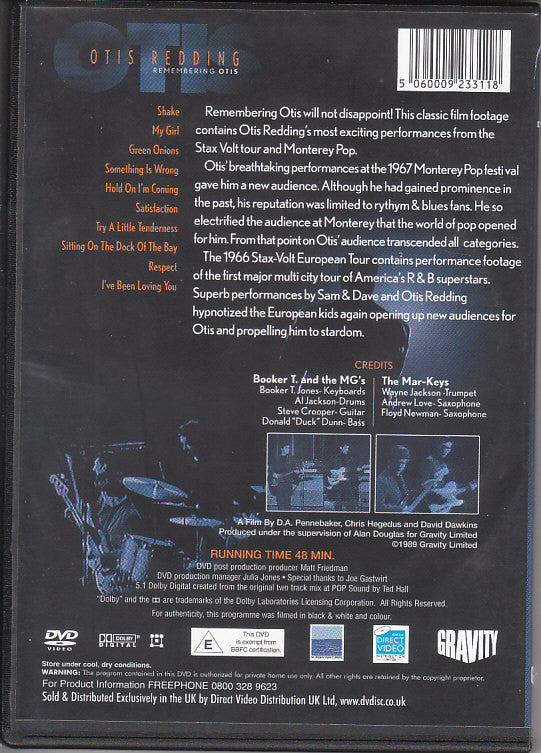 Otis Redding : Remembering Otis (DVD-V)