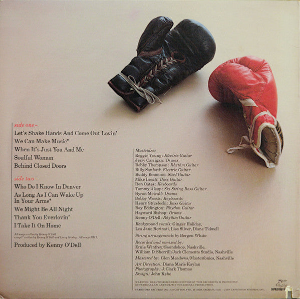 Kenny O'Dell : Let's Shake Hands And Come Out Lovin' (LP, Album)