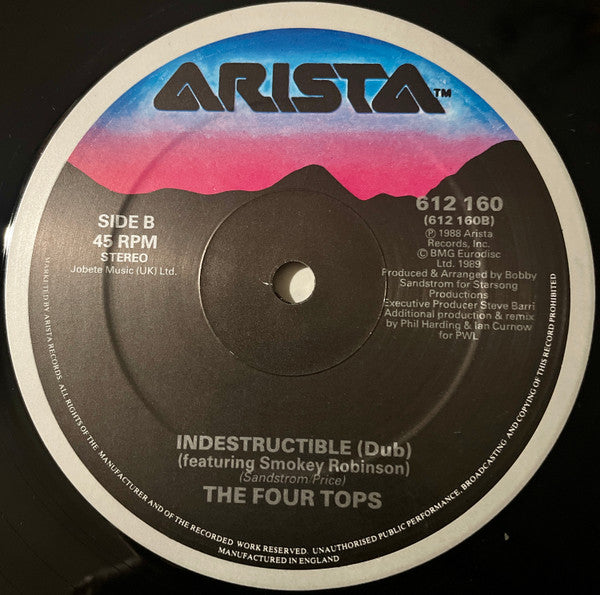 Four Tops : Indestructible (Infinity Dance Mix) (12")