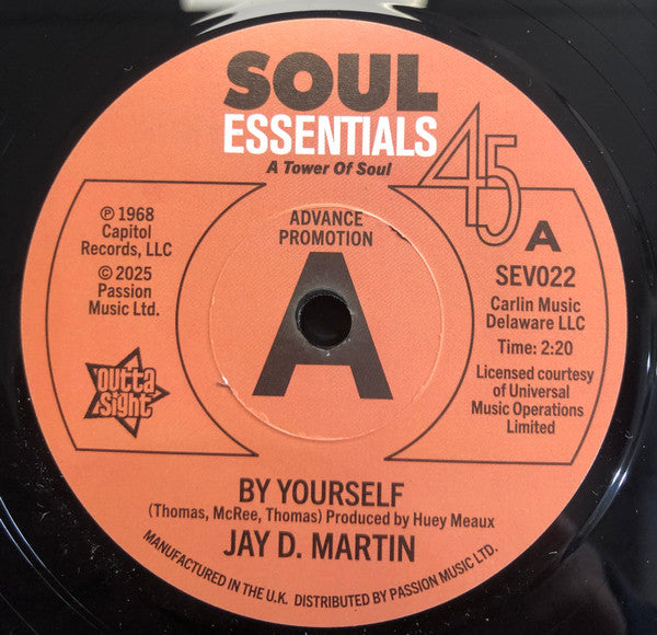 J.D. Martin (2) / Sam Williams (5) : By Yourself / Love Slipped Through My Fingers (7", Promo)