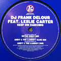 Frank Delour Feat. Leslie Carter : Keep On Dancing (12", Promo)
