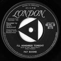 Pat Boone : I'll Remember Tonight (7", Single, Tri)