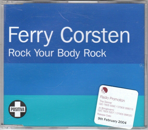 Ferry Corsten : Rock Your Body Rock (CD, Maxi, Promo)