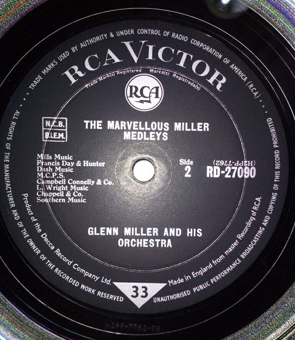Glenn Miller And His Orchestra : The Marvelous Miller Medleys (LP, Mono)