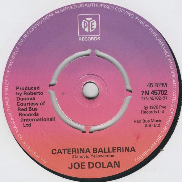 Joe Dolan : I Need You (7", Single, Pus)