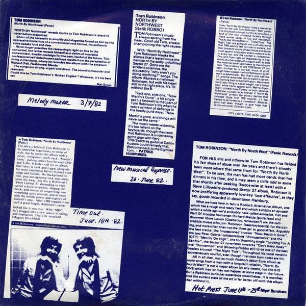 Tom Robinson : On Stage In Hamburg (Flexi, 7", S/Sided, Single, Promo)