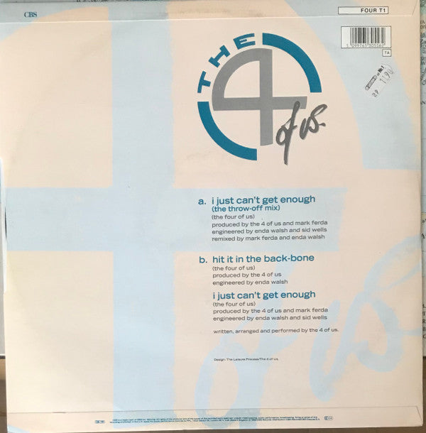 The 4 Of Us : I Just Can't Get Enough (12")