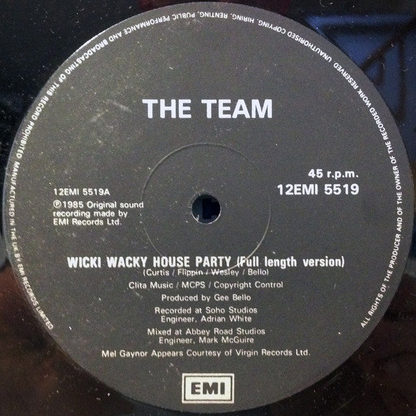 The Team : Wicki Wacky House Party (12")