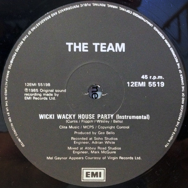 The Team : Wicki Wacky House Party (12")