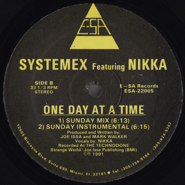 Systemex Featuring Nikka : One Day At A Time (12")