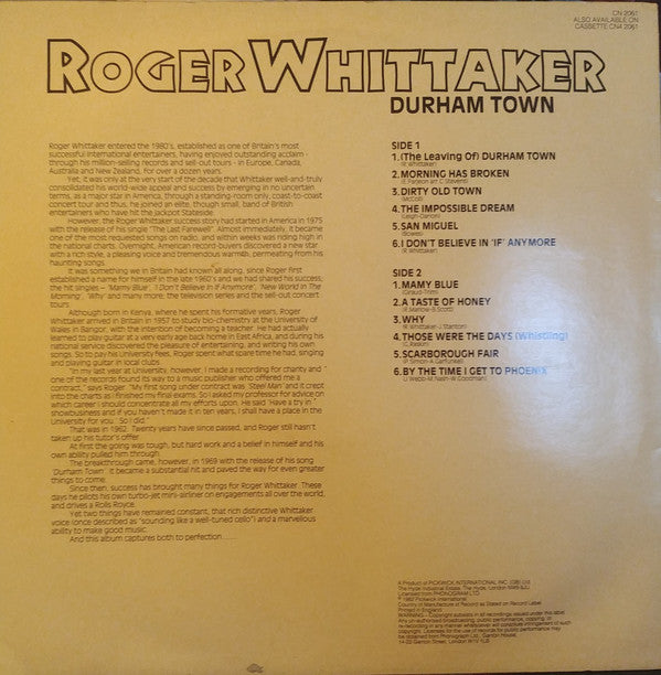Roger Whittaker : Durham Town (LP, Album)