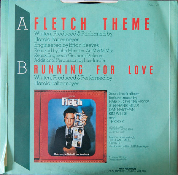 Harold Faltermeyer : Fletch Theme (M&M Mix) (12")