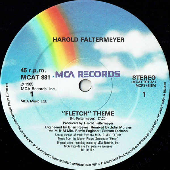 Harold Faltermeyer : Fletch Theme (M&M Mix) (12")