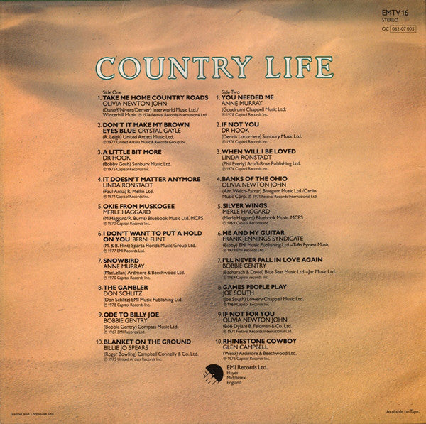 Various : Country Life (LP, Comp)
