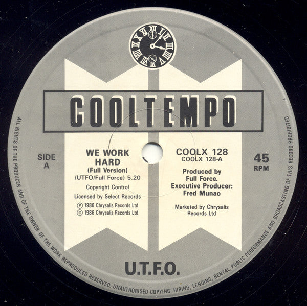 UTFO : We Work Hard / Kangol & Doc (12")