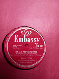 Paul Rich : My Old Man's A Dustman / Fings Ain't Wot They Used T'Be (Shellac, 10")