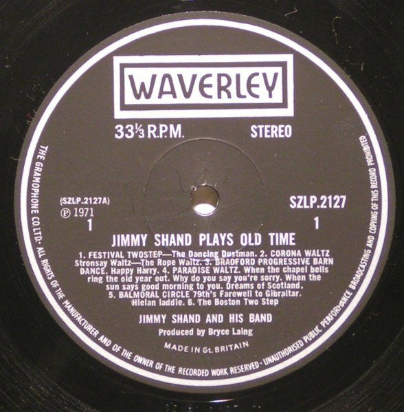 Jimmy Shand And His Band : Jimmy Shand Plays Old Time (LP)