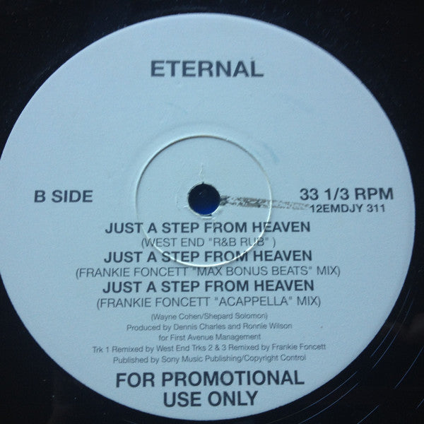 Eternal (2) : Just A Step From Heaven (12", Maxi, Promo)