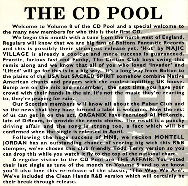 Various : The CD Pool - Volume 8 (CD, Comp, Promo)
