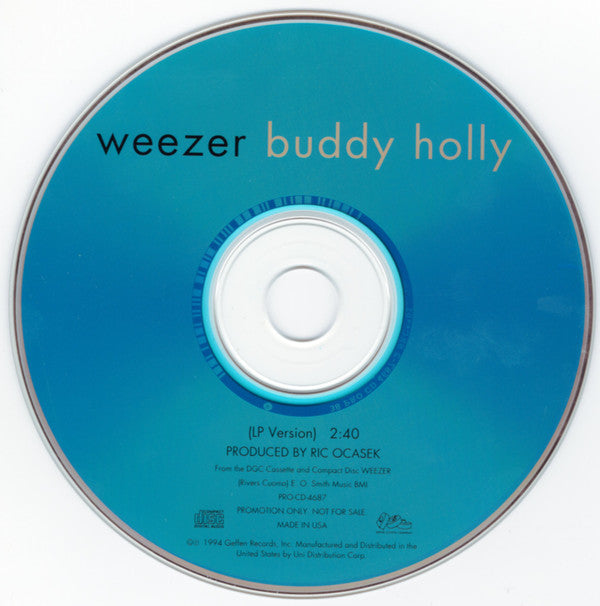 Weezer : Buddy Holly (CD, Single, Promo)