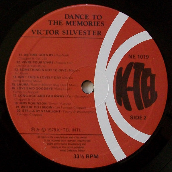 Victor Silvester : Dance To The Memories (LP, Album, Ltd)