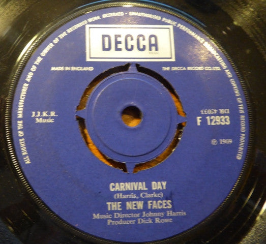 The New Faces : Carnival Day / Grandfather Dugan (7", Single)