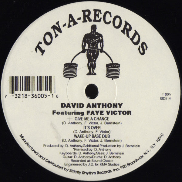 David Anthony Featuring Fay Victor : Wake Up (12")