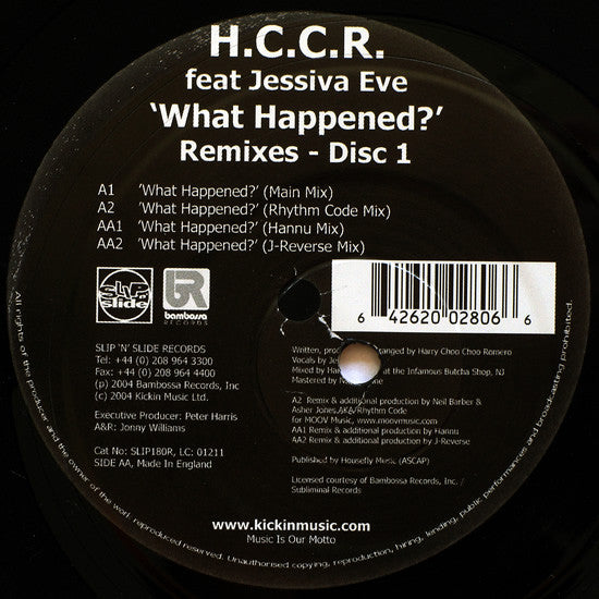 Harry "Choo Choo" Romero : What Happened? (Remixes Pt. 1) (12")