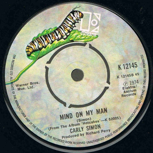Carly Simon : Haven't Got Time For The Pain (7")