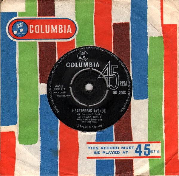 Patsy Ann Noble : Heartbreak Avenue (7", Single)