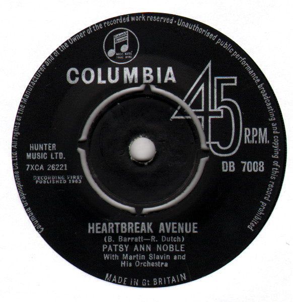 Patsy Ann Noble : Heartbreak Avenue (7", Single)