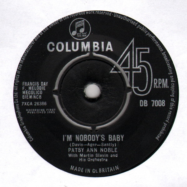 Patsy Ann Noble : Heartbreak Avenue (7", Single)