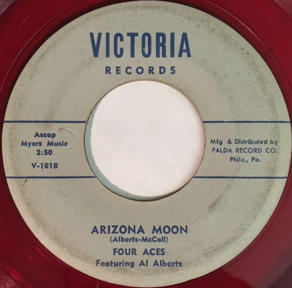 The Four Aces Featuring Al Alberts : Sin / Arizona Moon (7", Red)