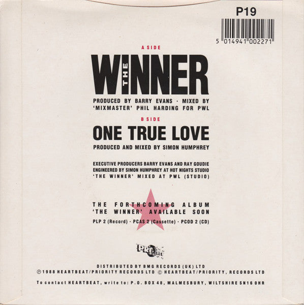 Heartbeat (3) : The Winner (7", Single)
