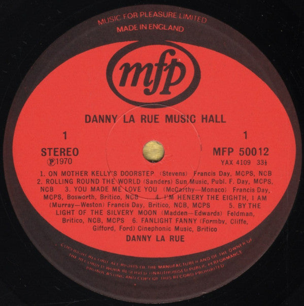 Danny La Rue : Music Hall (LP)
