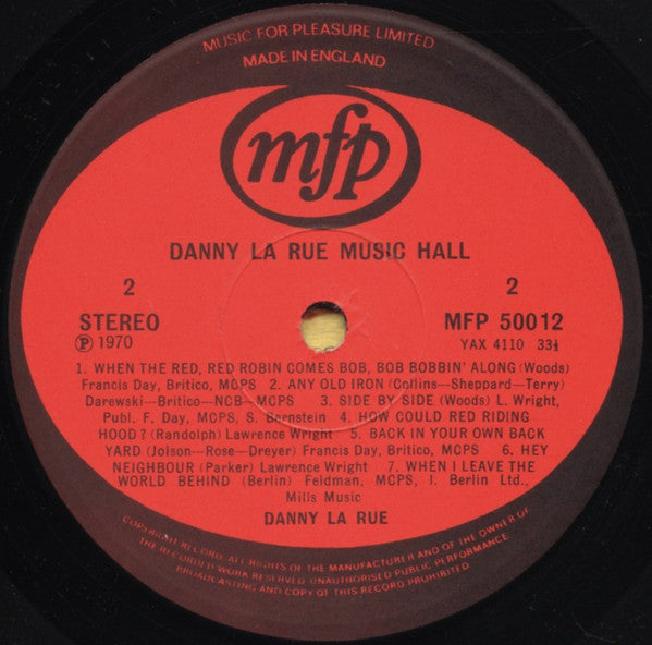 Danny La Rue : Music Hall (LP)