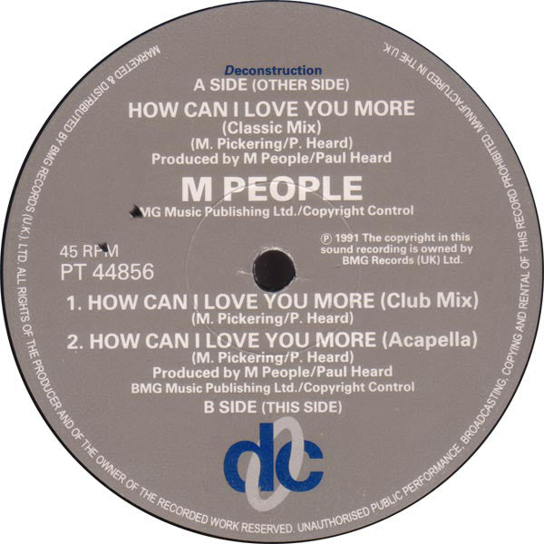 M People : How Can I Love You More? (12", Single)