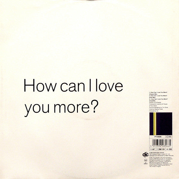 M People : How Can I Love You More? (12", Single)
