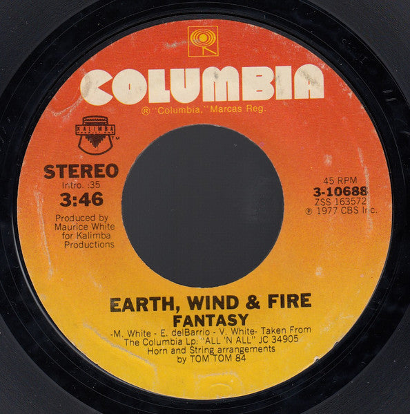 Earth, Wind & Fire : Fantasy (7", Single, Styrene, Ter)