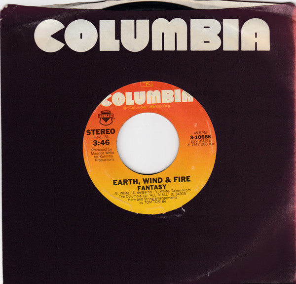 Earth, Wind & Fire : Fantasy (7", Single, Styrene, Ter)