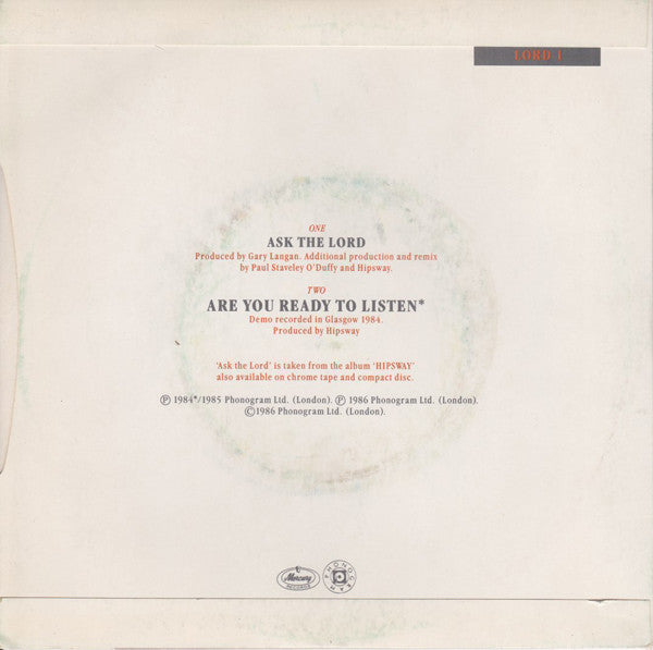 Hipsway : Ask The Lord (A New Version) (7", Single, RE)