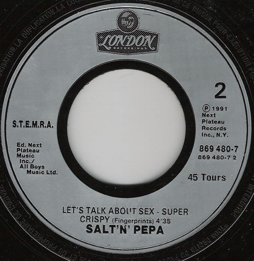 Salt 'N' Pepa : Let's Talk About Sex (7")