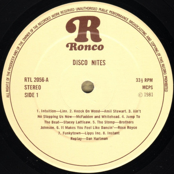 Various : Disco Nites (16 Giant Disco Hits) (LP, Album, Comp)