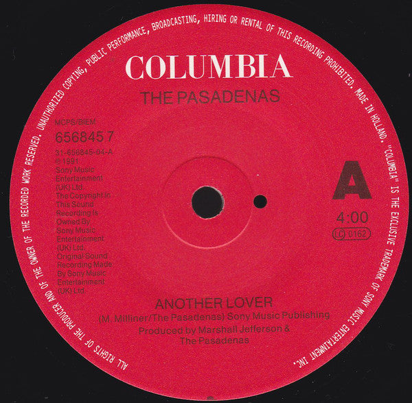 The Pasadenas : Another Lover (7", Single)