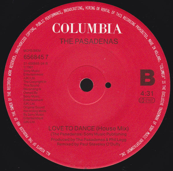 The Pasadenas : Another Lover (7", Single)