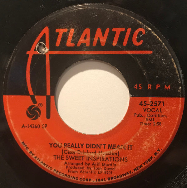 The Sweet Inspirations : What The World Needs Now Is Love / You Really Didn't Mean It (7", Single, SP )