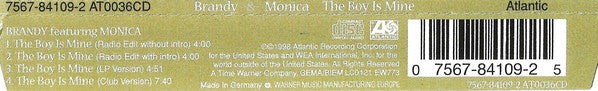 Brandy (2) -&- Monica : The Boy Is Mine (CD, Single)