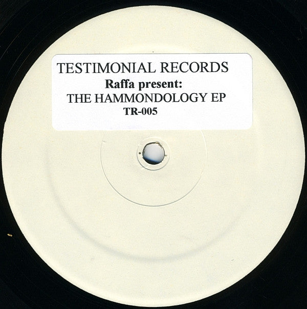 Raffaele Scoccia : The Hammondology EP (12", W/Lbl, Sti)