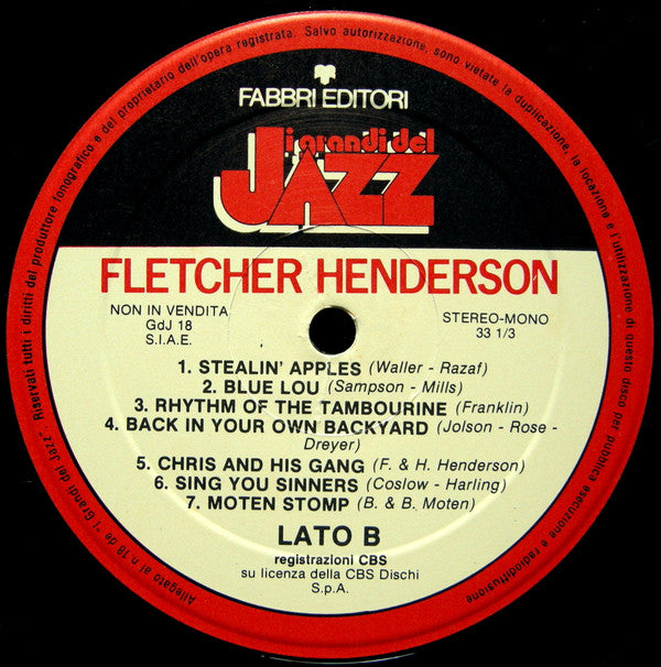 Fletcher Henderson : Fletcher Henderson (LP, Comp)