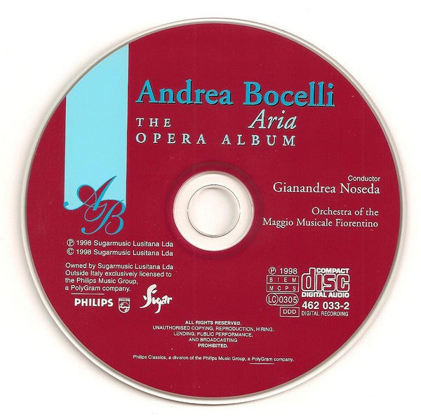 Andrea Bocelli : Aria - The Opera Album (CD, Album)